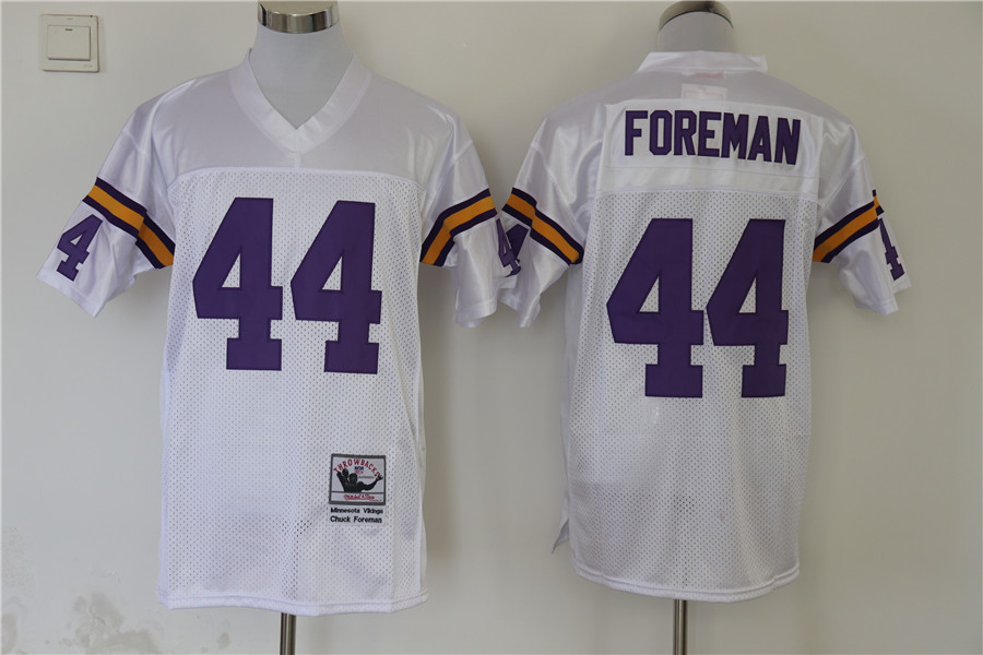 Men's Minnesota Vikings Chuck Foreman Mitchell & Ness White Legacy Jersey